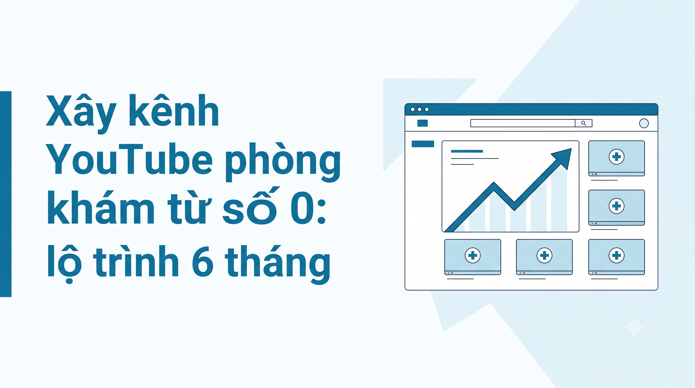 Xây kênh YouTube phòng khám từ số 0: lộ trình 6 tháng