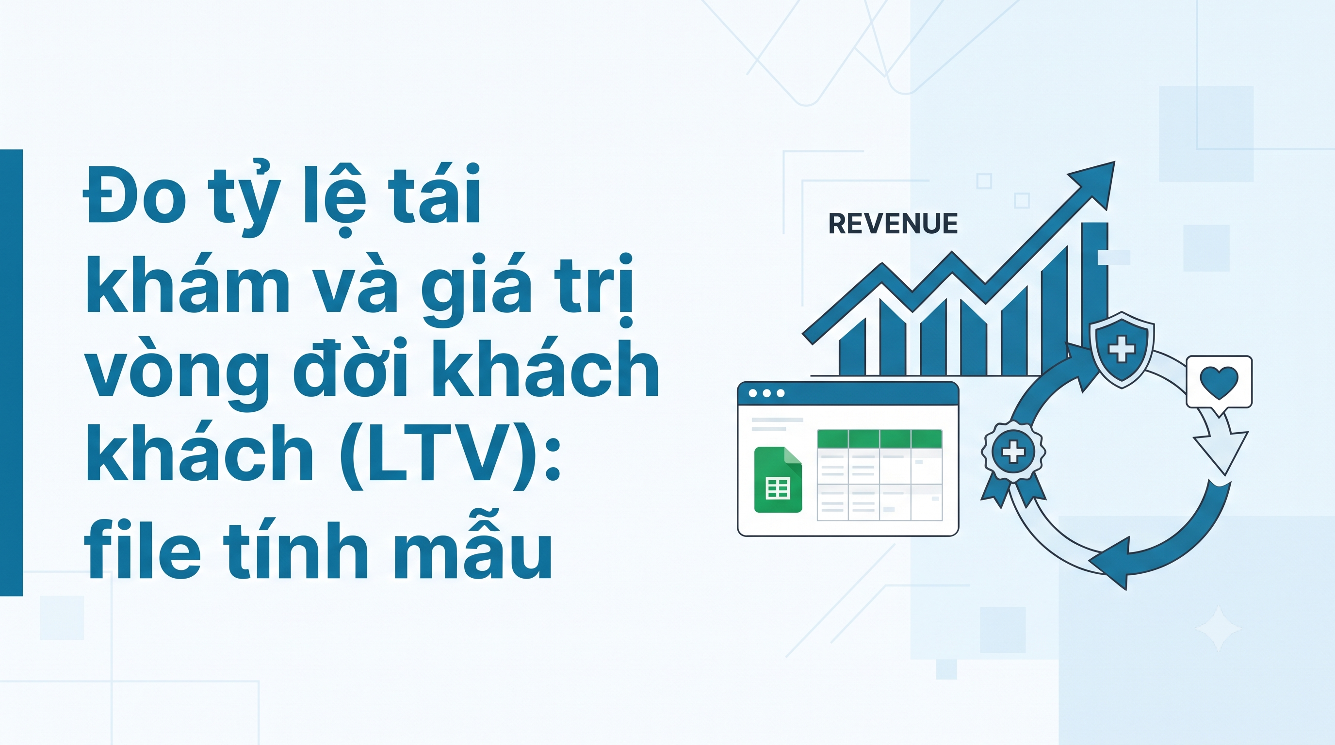 Đo tỷ lệ tái khám và giá trị vòng đời khách (LTV): file tính mẫu