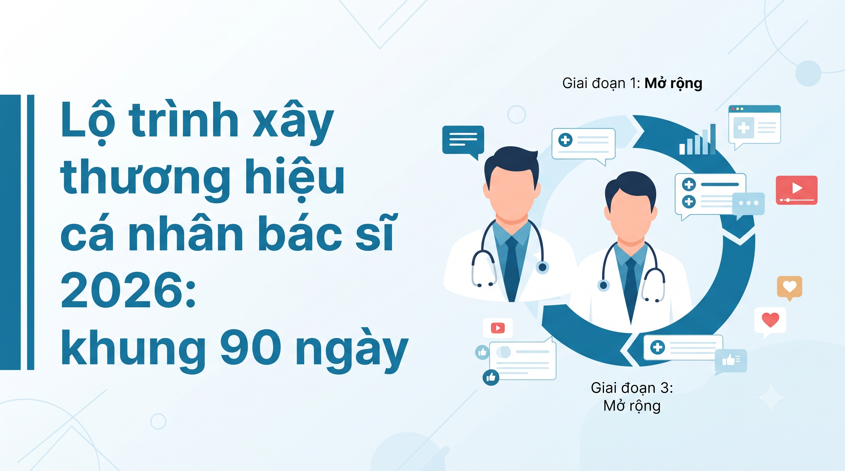 Lộ trình xây thương hiệu cá nhân bác sĩ 2026: khung 90 ngày